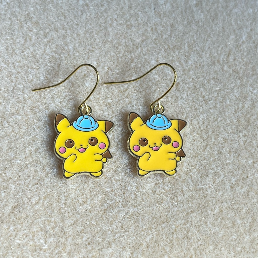 *3 For $20* Pikachu Pokmon Enamel Earrings